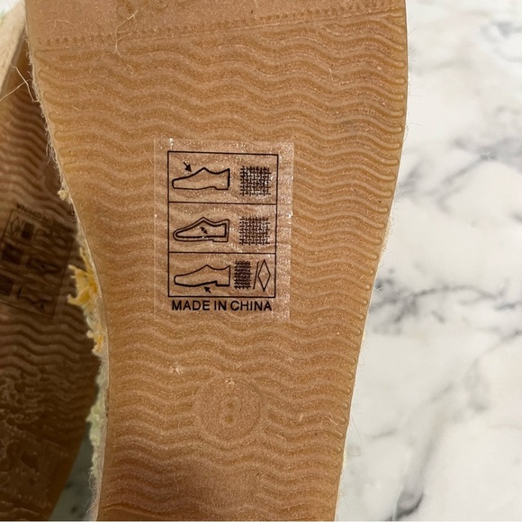 Anthropologie Soludos ombré frayed espadrilles pastel rainbow sherbet colors 8 - Picture 10 of 11